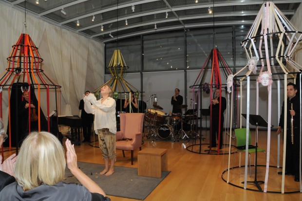 Music From Yellow Barn performing "Eight Songs for a Mad King" at the Nasher Sculpture Center in Dallas, TX
